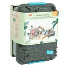 Smiki, drewniane tory z elektryczną kolejką i pojemnikiem