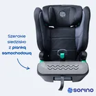 Sorino, Ceres, fotelik samochodowy, black-grey, 100-150 cm