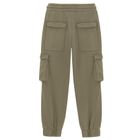 Spodnie dresowe khaki cargo regular NOWEAR