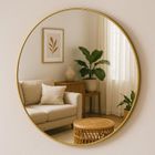 Stilovo, Noor, okrągłe lustro, metalowa rama, 80 cm