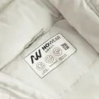 Szara ocieplana kurtka z kapturem cropped NOWEAR