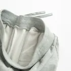 Szare spodnie dresowe z szeroką nogawką wide oversize NOWEAR