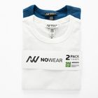 T-shirt z bawełny czesanej 2-pack NOWEAR