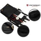 Torba listonoszka, czarna, skórzana, Peterson