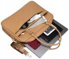 Torba na laptopa, brązowa, do 13,3", Peterson