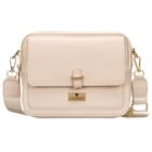 Torebka listonoszka, beżowa, skóra ekologiczna, Peterson