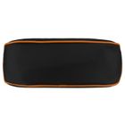 Torebka listonoszka, czarna, skóra ekologiczna, Peterson