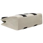 Torebka shopper, beżowo-czarna, Peterson