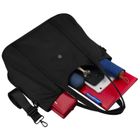 Torebka shopper, czarna, poliester, Peterson