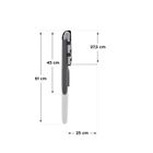 Tulano, Cover 30, barierka ochronna na łóżko, grey, 200 cm