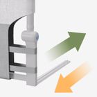 Tulano, Cover 30, barierka ochronna na łóżko, white-grey, 200 cm