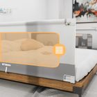 Tulano, Cover 46, barierka ochronna na łóżko, white-grey, 160 cm