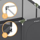 Tulano, Cozy 20, kojec dla dzieci, graphite, 130 cm