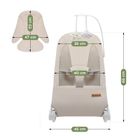 Tulano, Moon 50, leżaczek bujaczek, beżowy