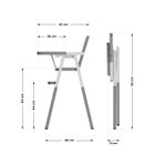 Tulano, Morsel 25, krzesełko do karmienia, grey-white