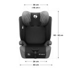 Tulano, Zooma 25, fotelik samochodowy, grey-black, 76-150 cm