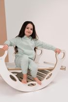 tupti.wood, duży bujak montessori z uchwytami + duża zjeżdżalnia, drabinka