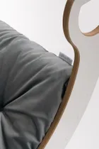 tupti.wood, poduszka do bujaka montessori, materac do dużego bujaka, szary