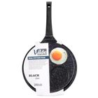 Vilde, Black Line, patelnia do jajek, granitowa, 4 otwory, 26 cm