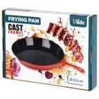 Vilde, Cast Enamel, patelnia żeliwna emaliowana z silikonową nakładką, 30 cm