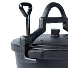 Vilde, Cast Line, kociołek żeliwny emaliowany na nóżkach z pokrywką, 10l