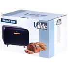 Vilde, chlebak metalowy, czarny, 35,5-21-23,5 cm