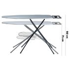 Vilde, deska do prasowania z rękawnikiem, szara, 140-39-92 cm