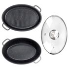 Vilde, Granitica, brytfanna granitowa z pokrywką 3w1, 8+3,2l, 39-26,5-18 cm