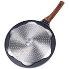 Vilde, patelnia do jajek, granitowa, 7 otworów, Black&Wood, 26 cm