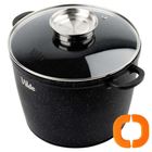 Vilde, Terruna Aroma, garnek ze szklaną pokrywką, granitowy, 24 cm, 6,7l