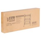 Vilde, wózek do przechowywania, metalowy czarny, 3-poziomowy