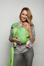 Zaffiro, Hug Me Eco, chusta tkana, paski seledynowe