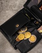 Zestaw prezentowy: Portfel, Brelok, czarny, skórzany, Peterson