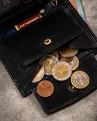 Zestaw prezentowy: Portfel, Brelok, czarny, skórzany, Peterson