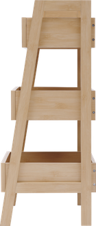 5five Simply Smart, Cane, regał z półkami z plecionką wiedeńską, 40-34,2-80 cm