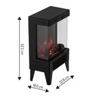 Adler, kominek elektryczny LED, z pilotem i termostatem, 1000W/2000W