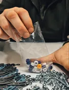 Alexander, Mały Konstruktor, Dinnozaur Velociraptor, zestaw konstrukcyjny, 202 elementy