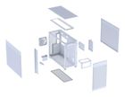Asus, obudowa komputerowa, PRIME AP303 MESH WHITE
