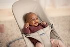 BabyBjörn, Balance Soft Woven/Jersey, leżaczek bujaczek, piaskowoszary