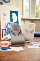 BabyBjörn, Bliss 3D Jersey, leżaczek bujaczek, piaskowoszary