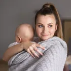 BabyOno, kocyk dzianinowy, bawełniany, szary