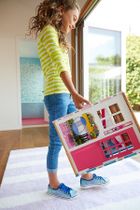 Barbie, dwupoziomowy domek Barbie, zestaw z lalką i akcesoriami