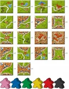 Bard, Carcassonne Big Box 6, gra strategiczna + 11 dodatków