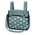 Bayer Design, Xeo Twin, bliźniaczy wózek dla lalek z torbą, zielony w gwiazdki