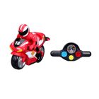 Bburago, motocykl zdalnie sterowany z figurką, czerwony