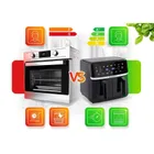 Berdsen, frytkownica beztłuszczowa, air fryer, dwukomorowy, 1700W, czarny, 10,2l, BD-657