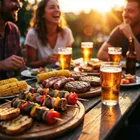 Berdsen, grill węglowy, ogrodowy, beczka z kominem, półki + termometr + popielnik, czarny, BD-895