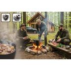 Berdsen, kociołek żeliwny, demontowany, garnek i patelnia, 8l