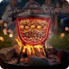 Berdsen, kociołek żeliwny, emaliowany, 11l