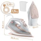 Berdsen, żelazko parowe, ceramiczna powłoka, praca w pionie, 3000W, BD-332